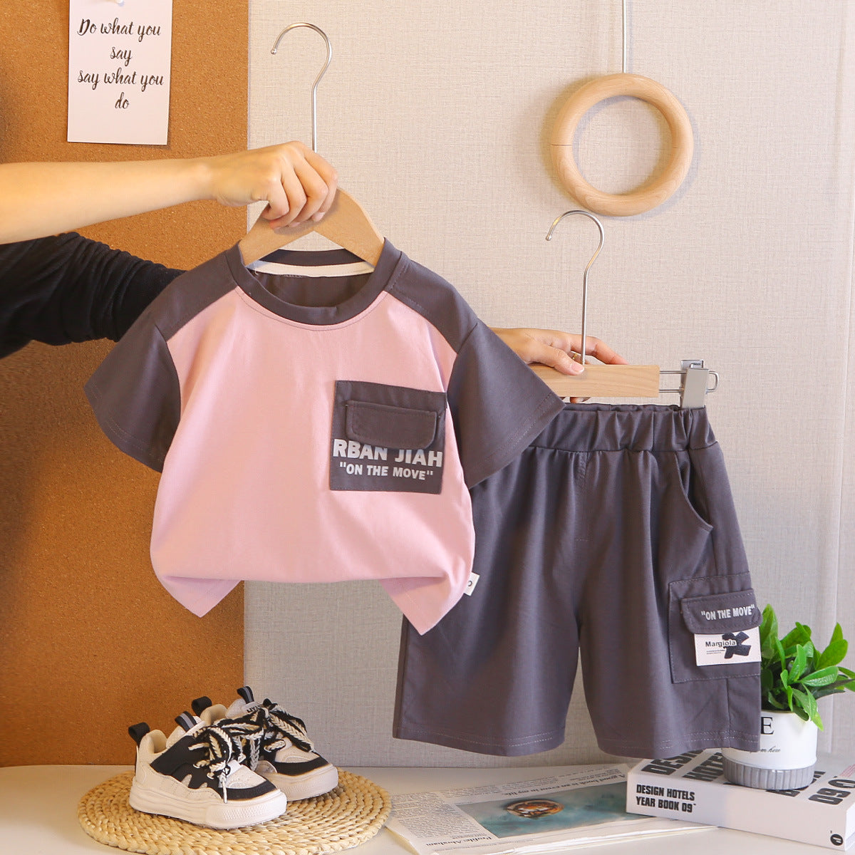 Conjunto Infantil Casual Manga Curta Verão