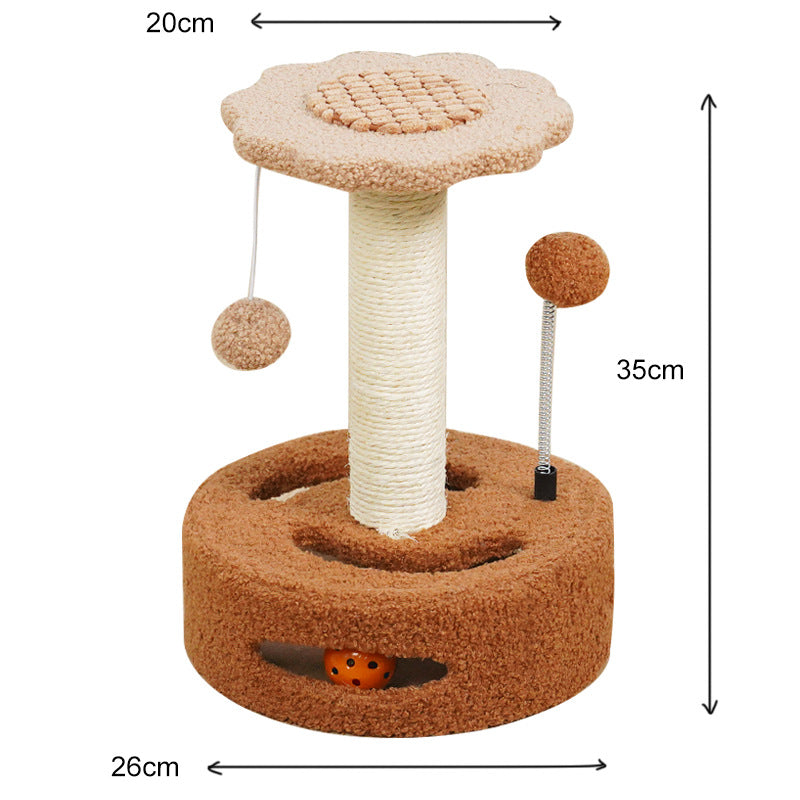 Arranhador Torre para Gatos Pequenos com Girassol