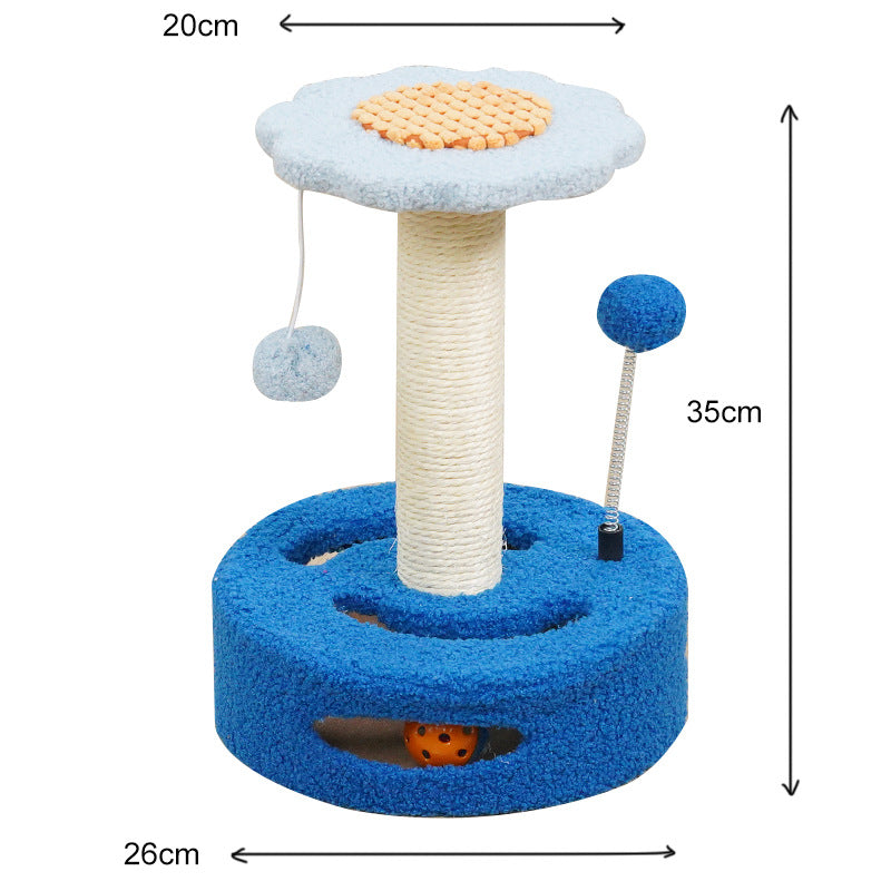 Arranhador Torre para Gatos Pequenos com Girassol