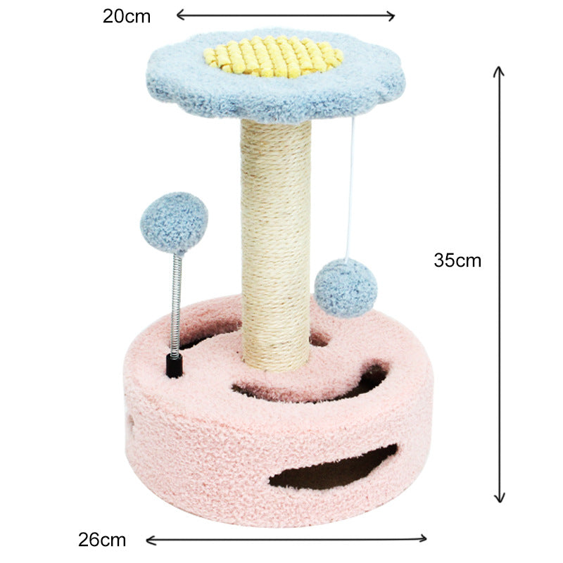 Arranhador Torre para Gatos Pequenos com Girassol