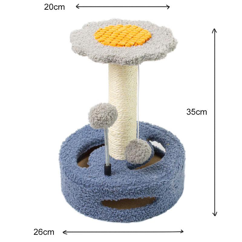 Arranhador Torre para Gatos Pequenos com Girassol