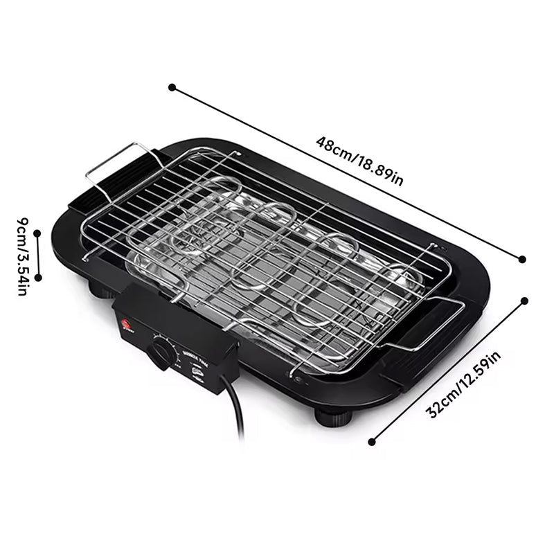 Grelhador Elétrico Portátil 6 Níveis de Temperatura