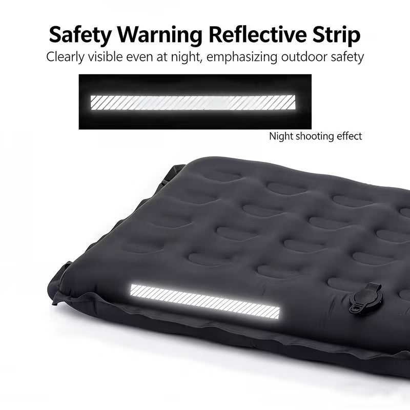 Self-Inflating Seat Cushion Thickened Camping Mat Lightweight Waterproof Foldable Stadium Chair Pad
