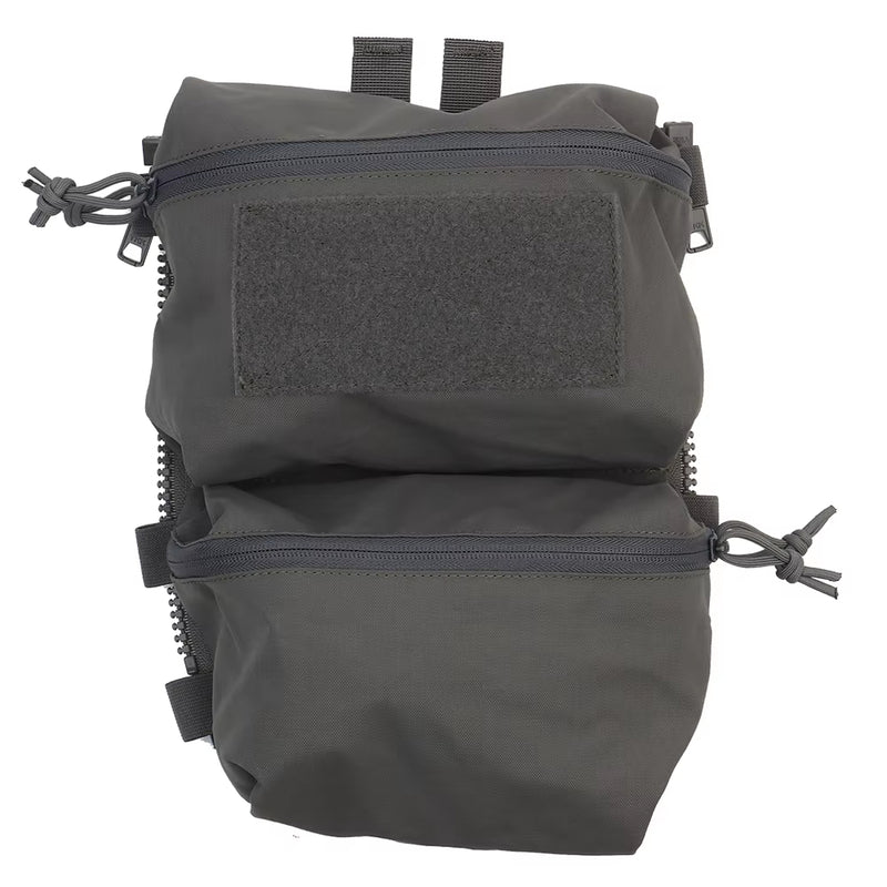 Tactical Back Panel Double General Purpose Pouch for FCPC V5 & Ferro Style Plate Carriers, Molle Utility Storage Bag