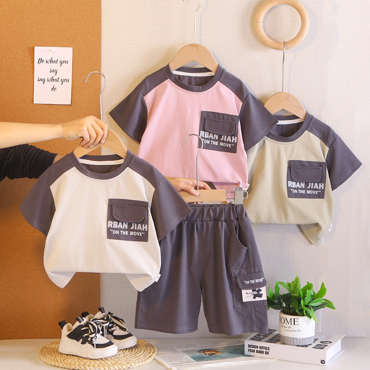 Conjunto Infantil Casual Manga Curta Verão
