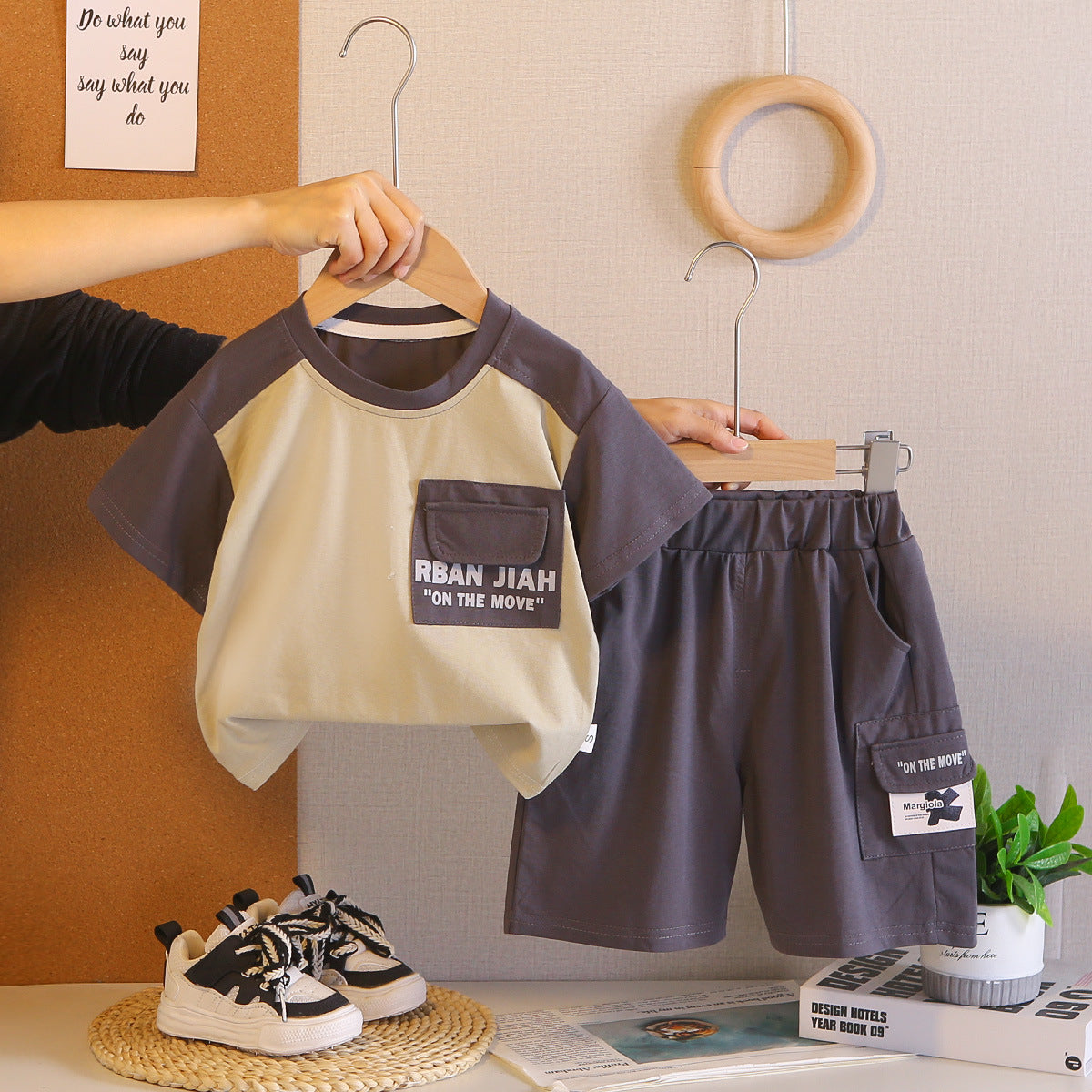 Conjunto Infantil Casual Manga Curta Verão