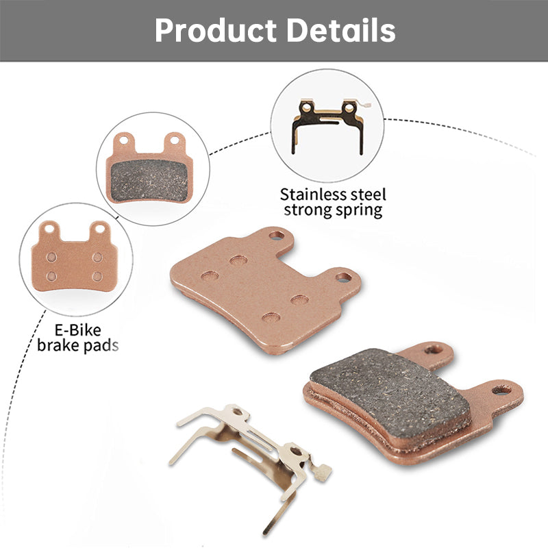 Pair A06F-1 Bicycle Brake Pads for XD-KLBS-DOT4 E-Bike Hydraulic Brakes, Durable Replacement Disc Brake Pads