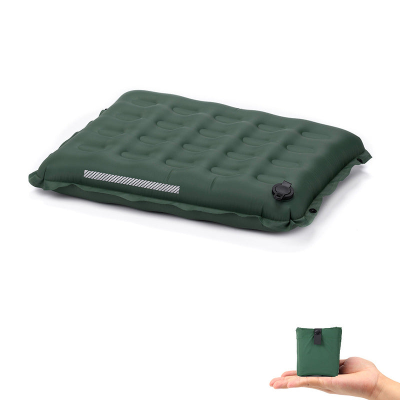 Self-Inflating Seat Cushion Thickened Camping Mat Lightweight Waterproof Foldable Stadium Chair Pad