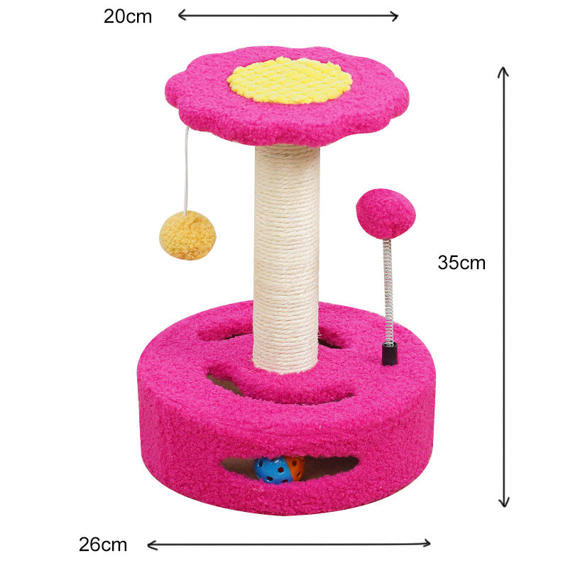 Arranhador Torre para Gatos Pequenos com Girassol